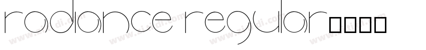 Radiance Regular字体转换
